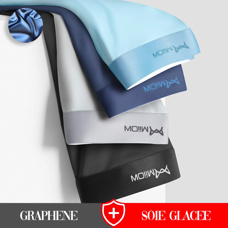 4X Boxer anti-bactérien et respirant - Graphene et soie glacée