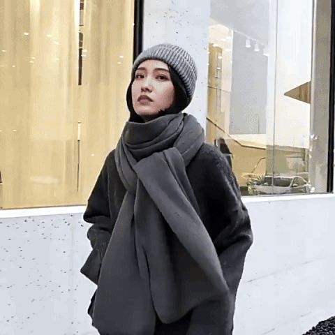 Écharpe en maille épaisse & longue - Douceur Cachemire