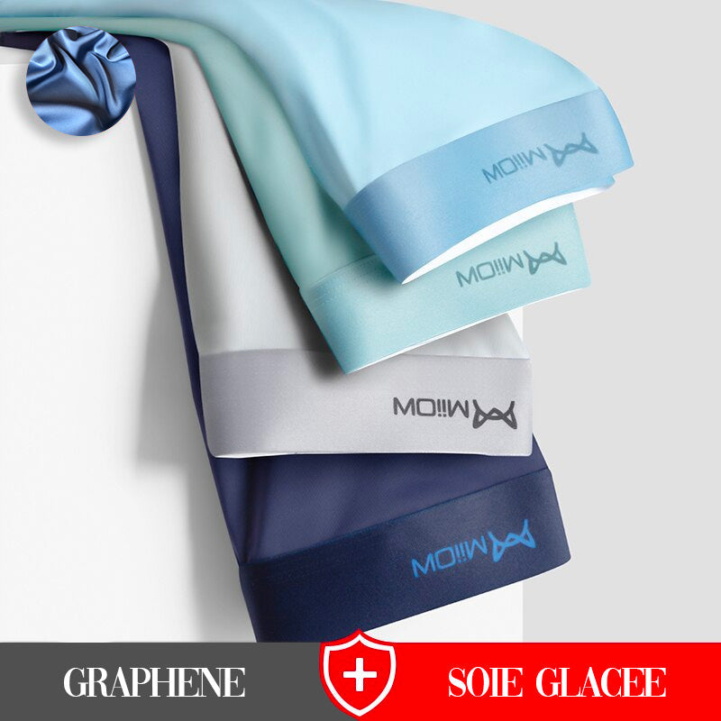 4X Boxer anti-bactérien et respirant - Graphene et soie glacée