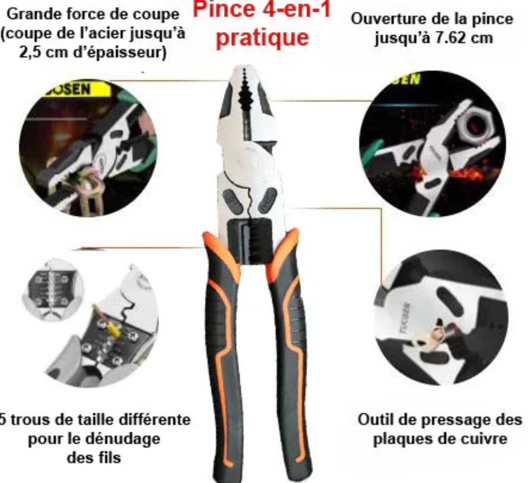 Pince coupante multifonctions 4 en 1