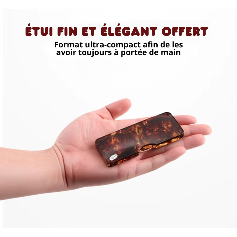 Lunettes de Vue SLIM Sans Branches Pince-Nez - Étui OFFERT