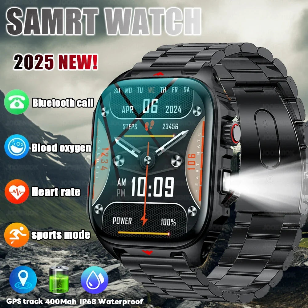 Montre Connectée Étanche avec Lampe LED Intégrée + Bracelet OFFERT
