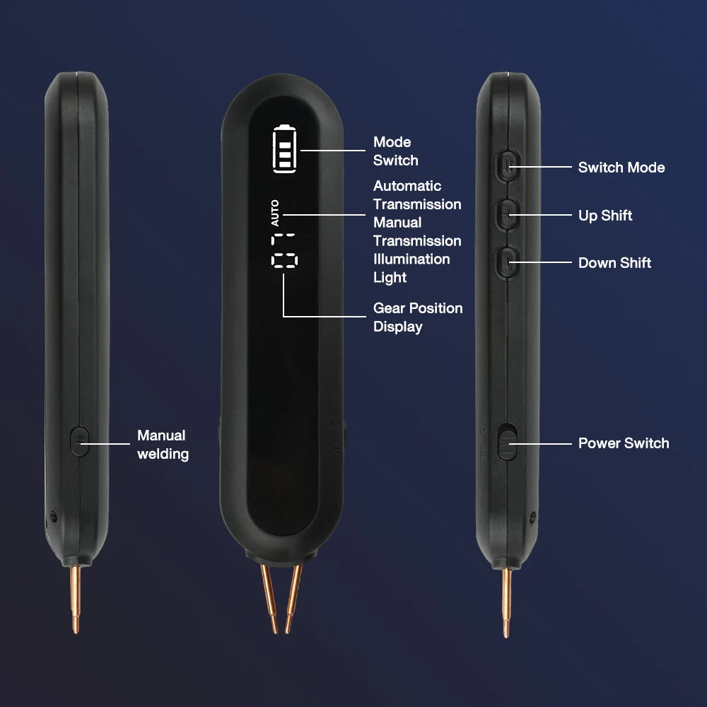 Mini Soudeuse par Points Portable – 12 Vitesses Réglables avec Éclairage LED