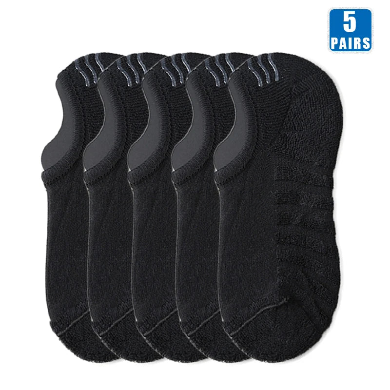 Chaussettes Invisibles Respirantes en Coton Texturé Antidérapant - Homme