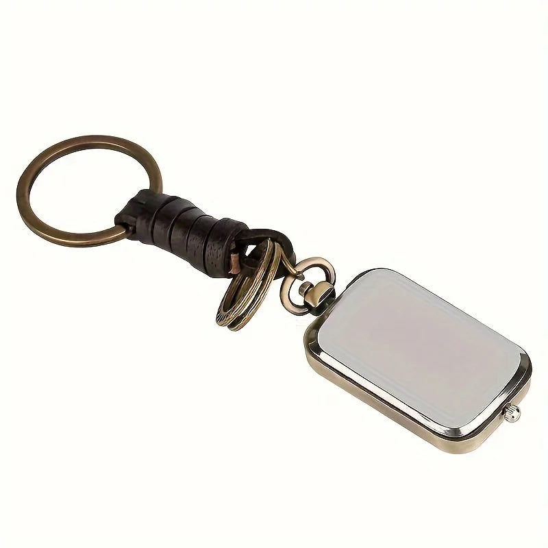 Montre Porte-clés Vintage à Double Cadran