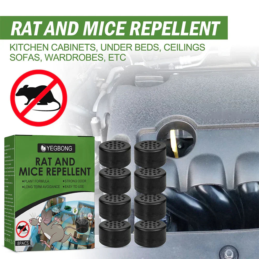 8x Répulsifs Anti Rats & Souris pour Intérieur/ Extérieur