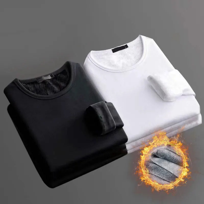 Lot de 2 T-shirts thermiques manches longues Doublure polaire - Homme