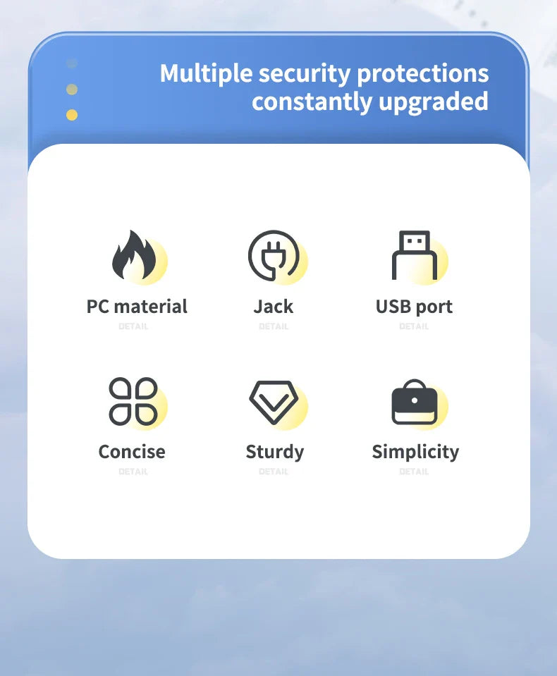 Multiprise Murale Compacte 4 Prises + USB-C