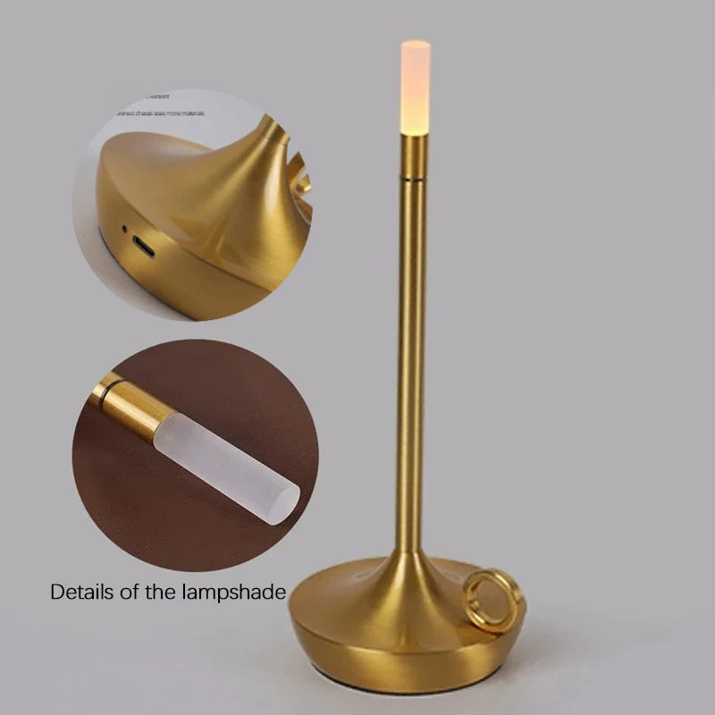 Bougie Cierge LED USB Tactile à Intensité Réglable