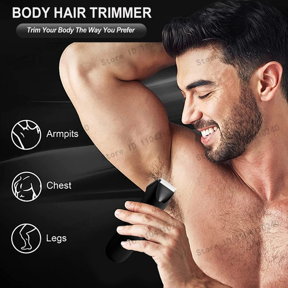 Tondeuse Intime Électrique Homme & Femme – Rasoir Corps, Pubis & Bikini – Étanche et Rechargeable USB-C