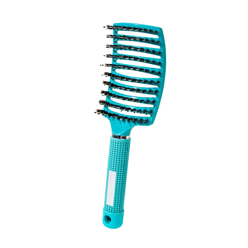 Brosse à cheveux en poils de sanglier - Anti casse