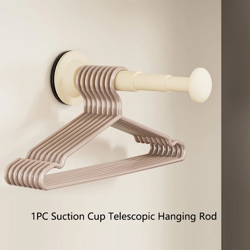 Porte-Cintres Rétractable à Fixation Murale