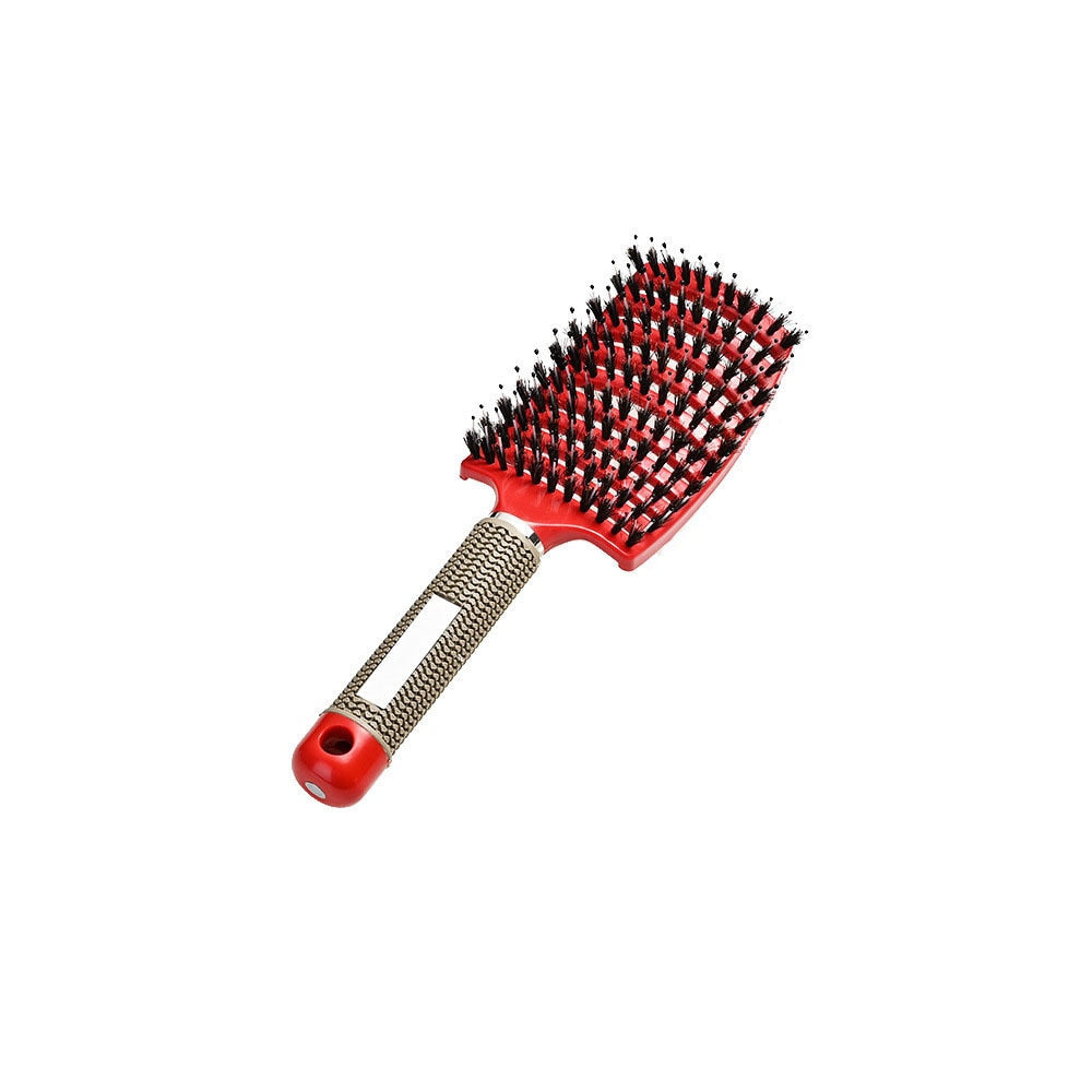 Brosse à cheveux en poils de sanglier - Anti casse
