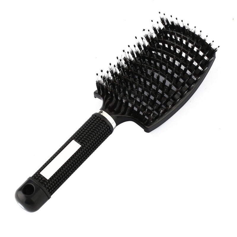 Brosse à cheveux en poils de sanglier - Anti casse