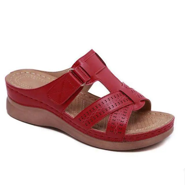 Sandales Mules Orthopédiques à Plateforme Femme – Multi-Brides