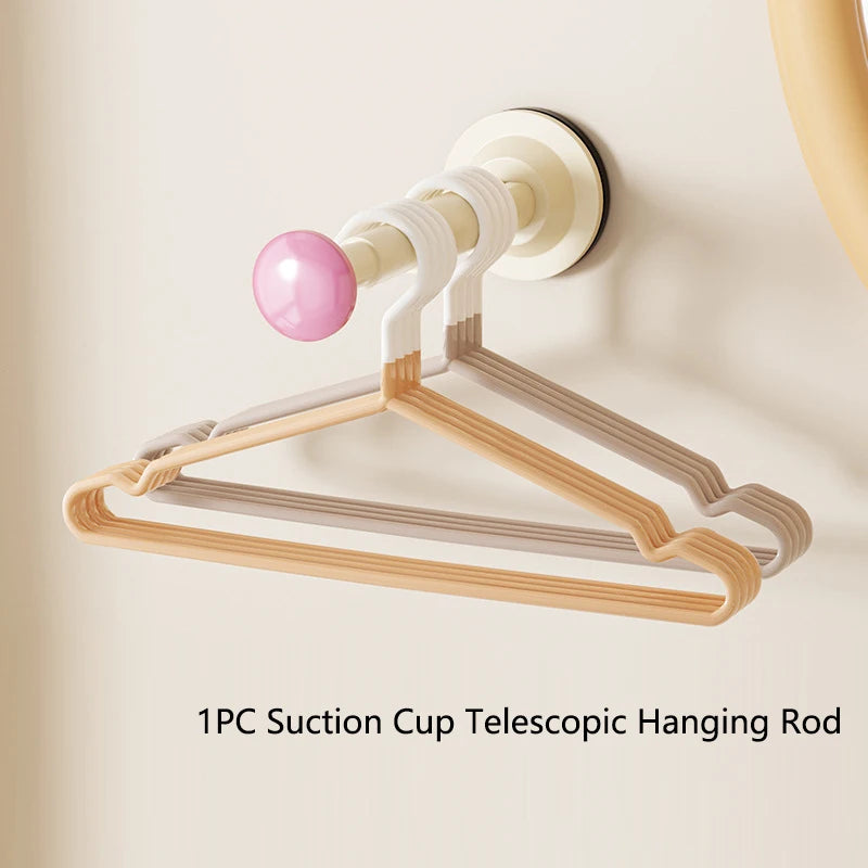 Porte-Cintres Rétractable à Fixation Murale