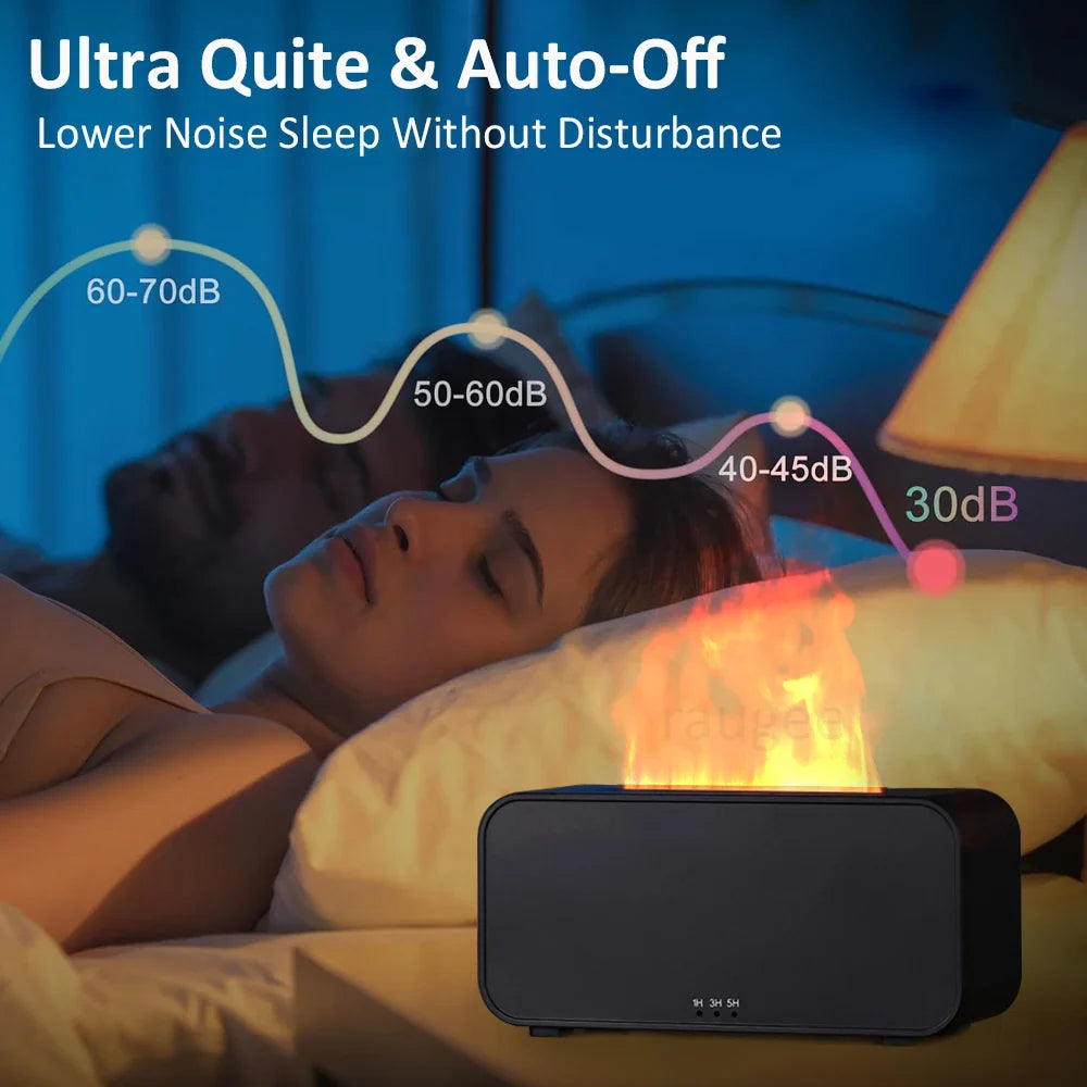 Diffuseur Effet Cheminée Cosy Home - 7 Couleurs & 3 Minuteurs