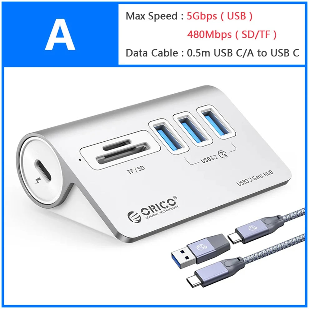 Station Hub USB Multiports 10 Gbps â 4/7 Ports USB, USB-C, SD & TF