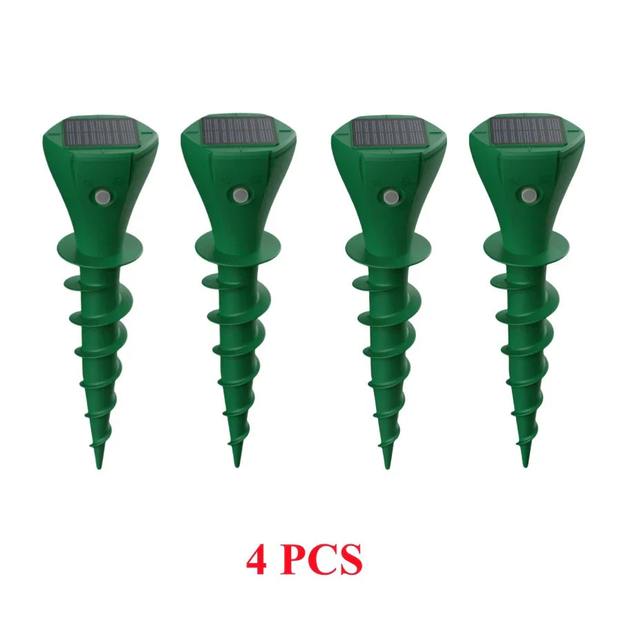 Lot de 2 Chasse taupes solaire