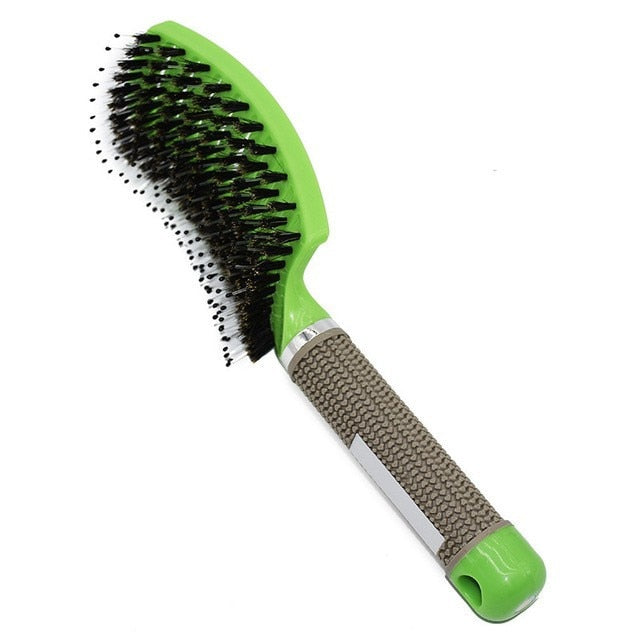 Brosse à cheveux en poils de sanglier - Anti casse