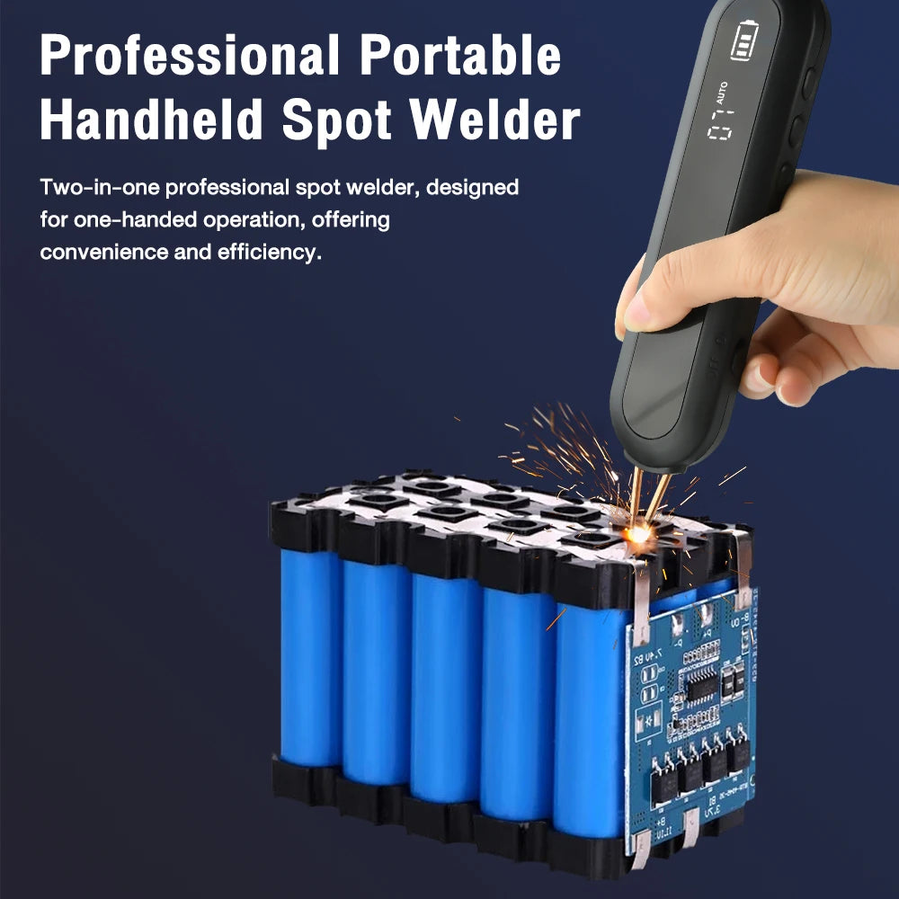 Mini Soudeuse par Points Portable – 12 Vitesses Réglables avec Éclairage LED