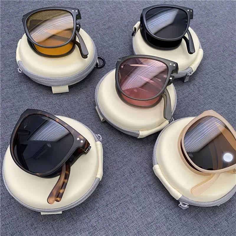 Lunettes de Soleil Pliantes Ultra Légères UV – Protection Solaire Unisexe + Pochette OFFERTE