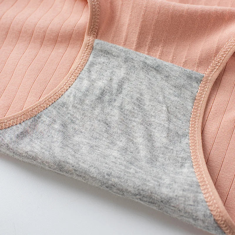 Lot de 7 Culottes en Coton Côtelée à Petit Noeud