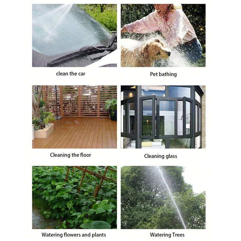 Pistolet Pulvérisateur Longue Portée avec Réservoir à Savon Intégré