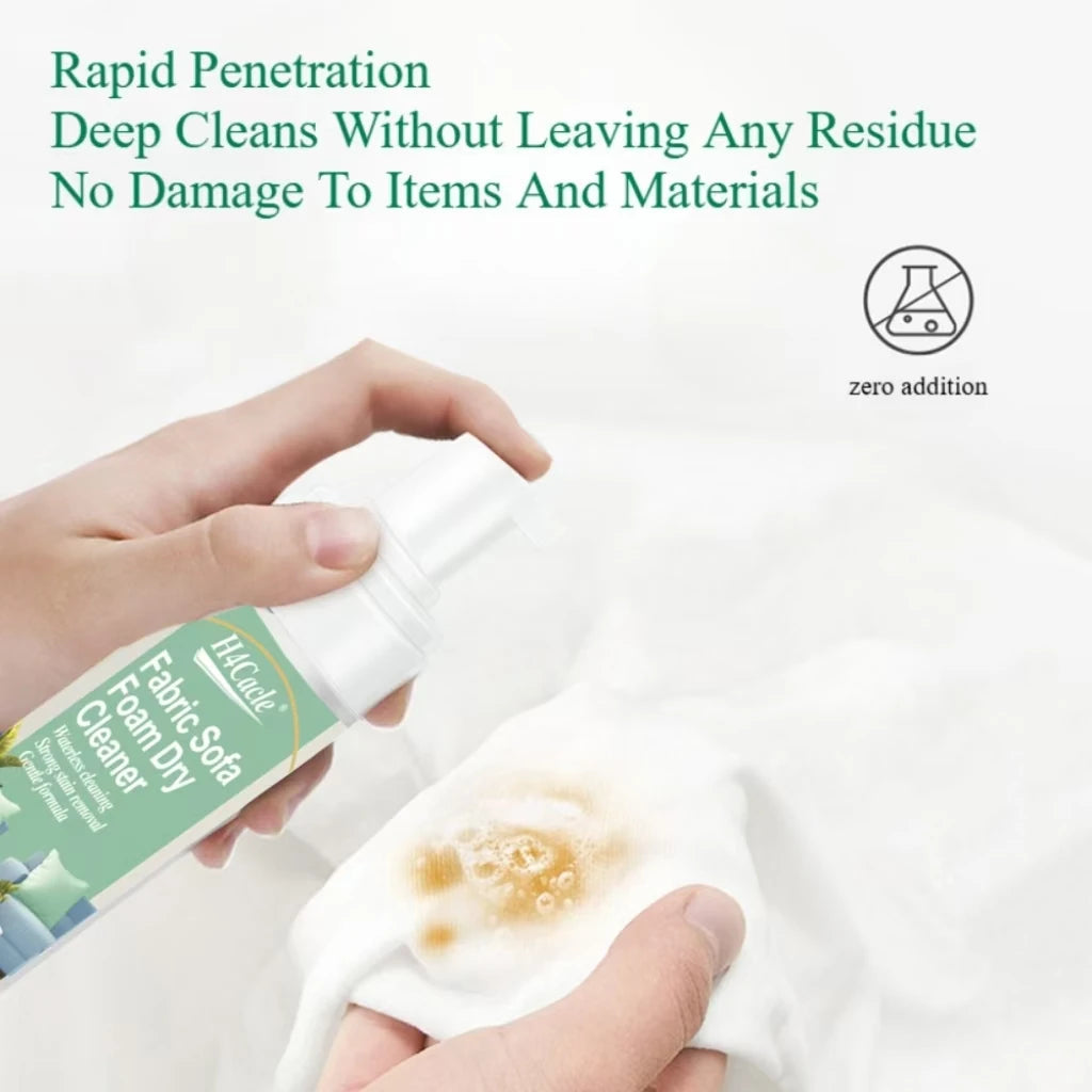 2x Détachants Mousse à Sec pour Tissu - Matelas, Canapé, Tapis...