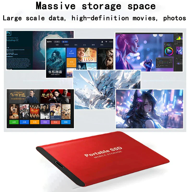 Disque dur externe SSD Portable Stockage EXTREME Jusqu'à 16TB