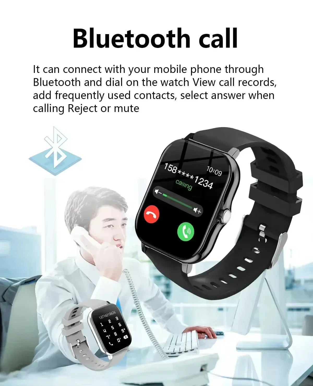 Montre Connectée Multifonction + Ecouteurs Bluetooth OFFERTS