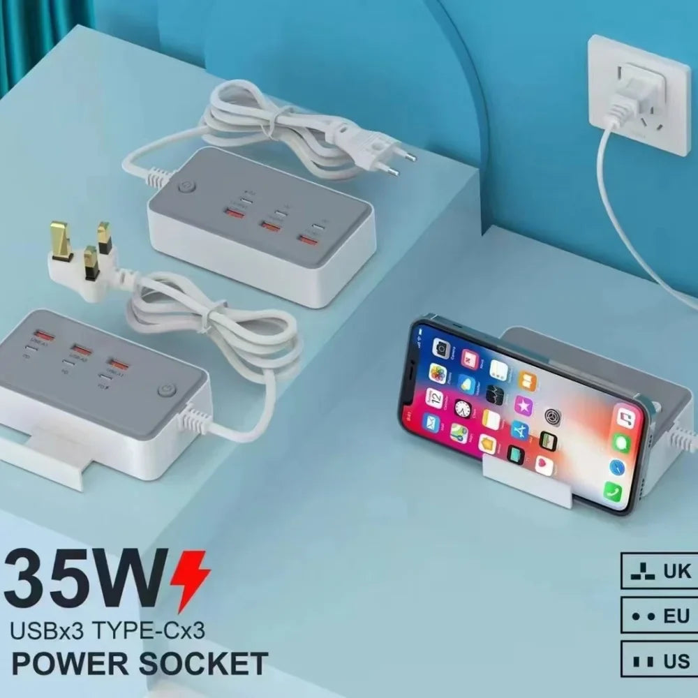 Multiprise USB avec Support Intégré 35W