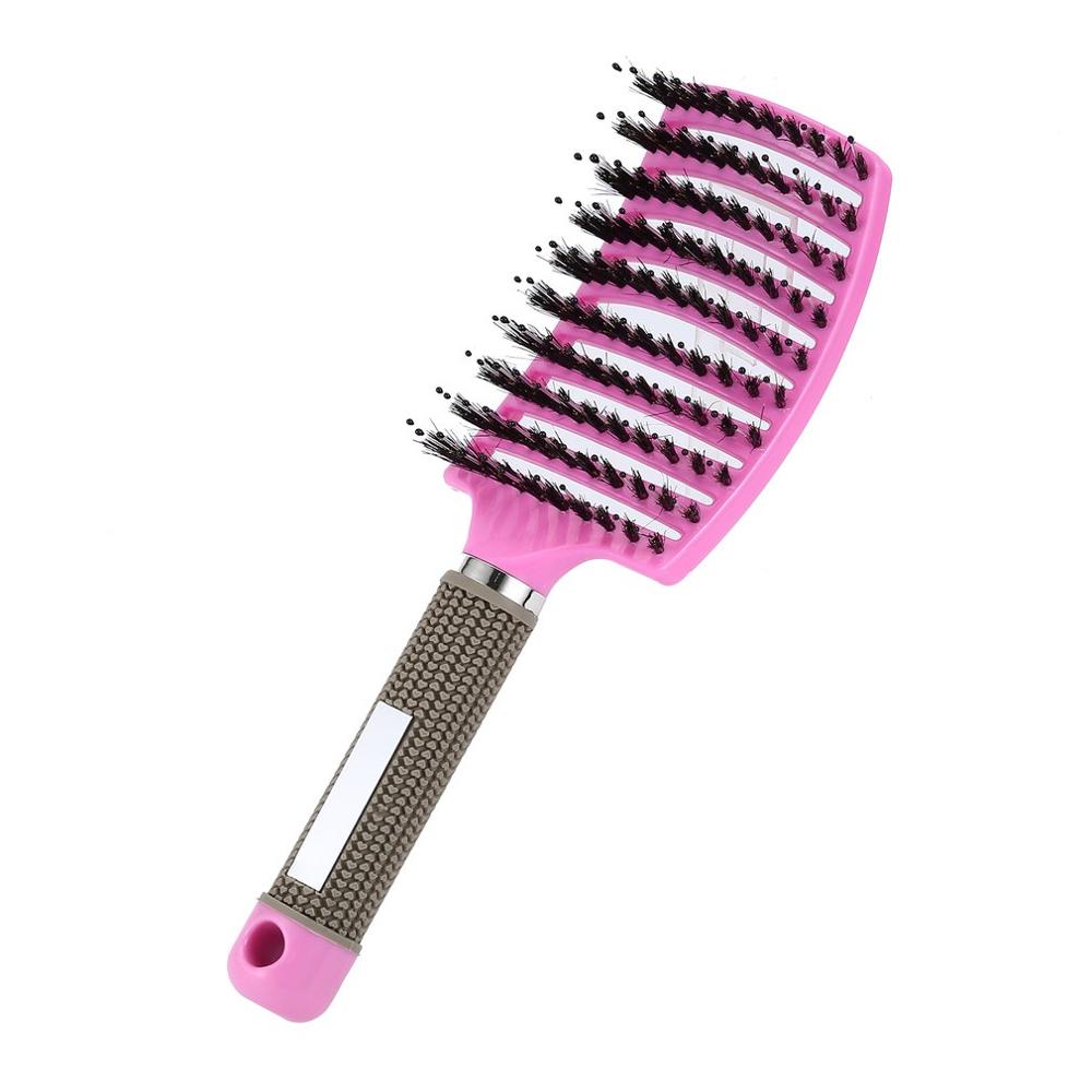 Brosse à cheveux en poils de sanglier - Anti casse
