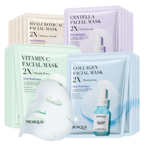 Lot de 20 Masques en tissu - Soin visage
