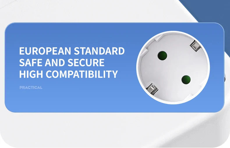 Multiprise Murale Compacte 4 Prises + USB-C