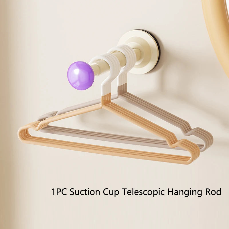 Porte-Cintres Rétractable à Fixation Murale