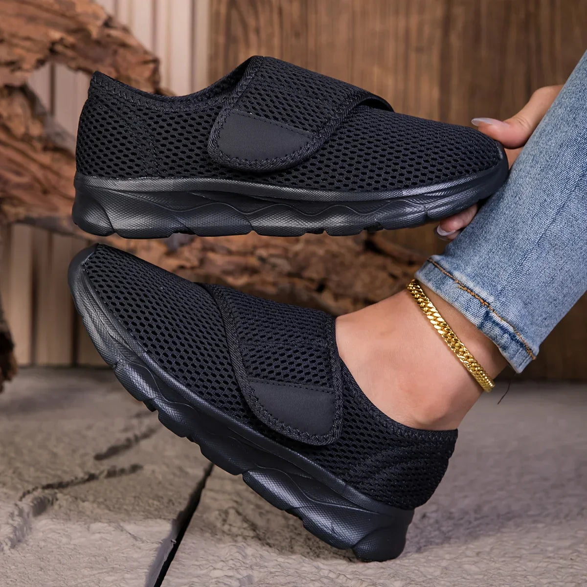 Chaussures Pied Large Antidérapantes – Style & Aération