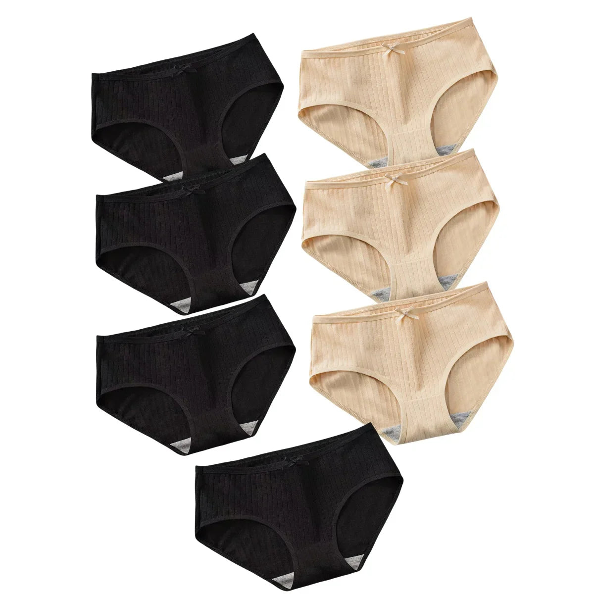 4x Noir + 3x Beige / S / Set,4x Noir + 3x Beige / M / Set,4x Noir + 3x Beige / L / Set