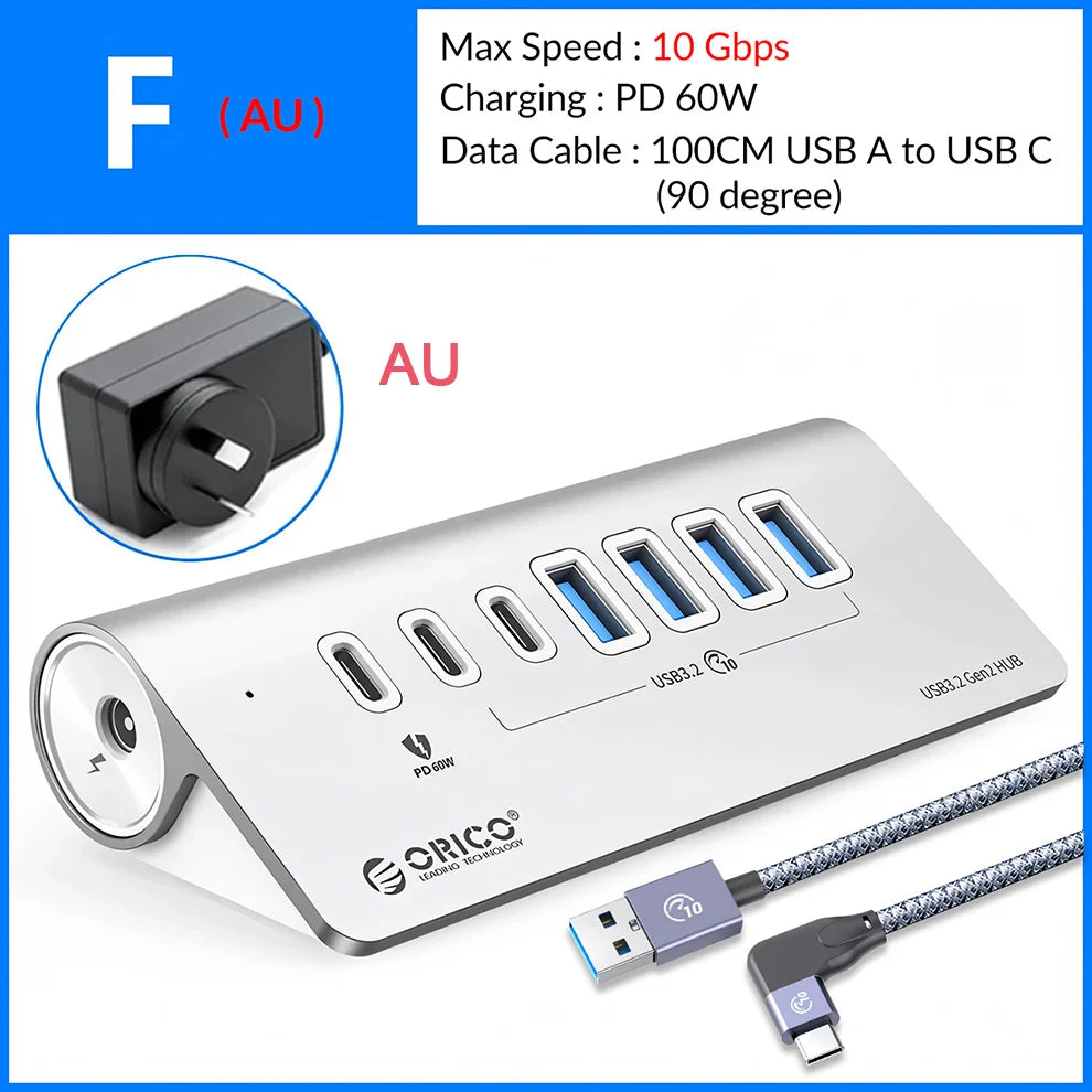 Station Hub USB Multiports 10 Gbps â 4/7 Ports USB, USB-C, SD & TF