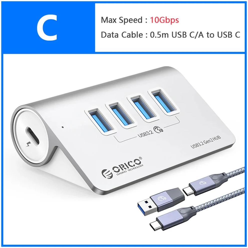 Station Hub USB Multiports 10 Gbps â 4/7 Ports USB, USB-C, SD & TF