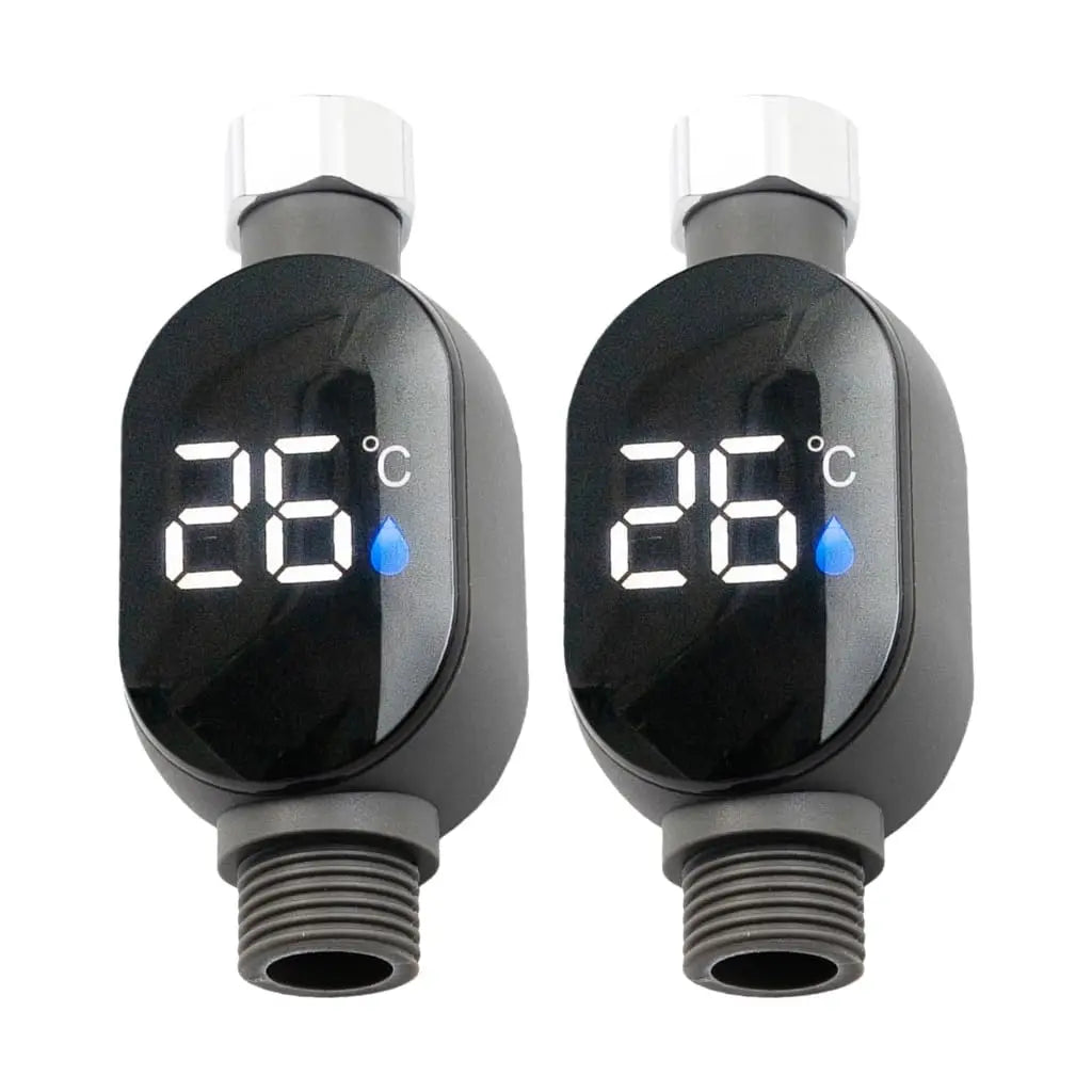 Thermomètre de Douche Numérique LED Installation Facile sur Robinet et Pommeau - 1 ACHETÉ = 1 OFFERT