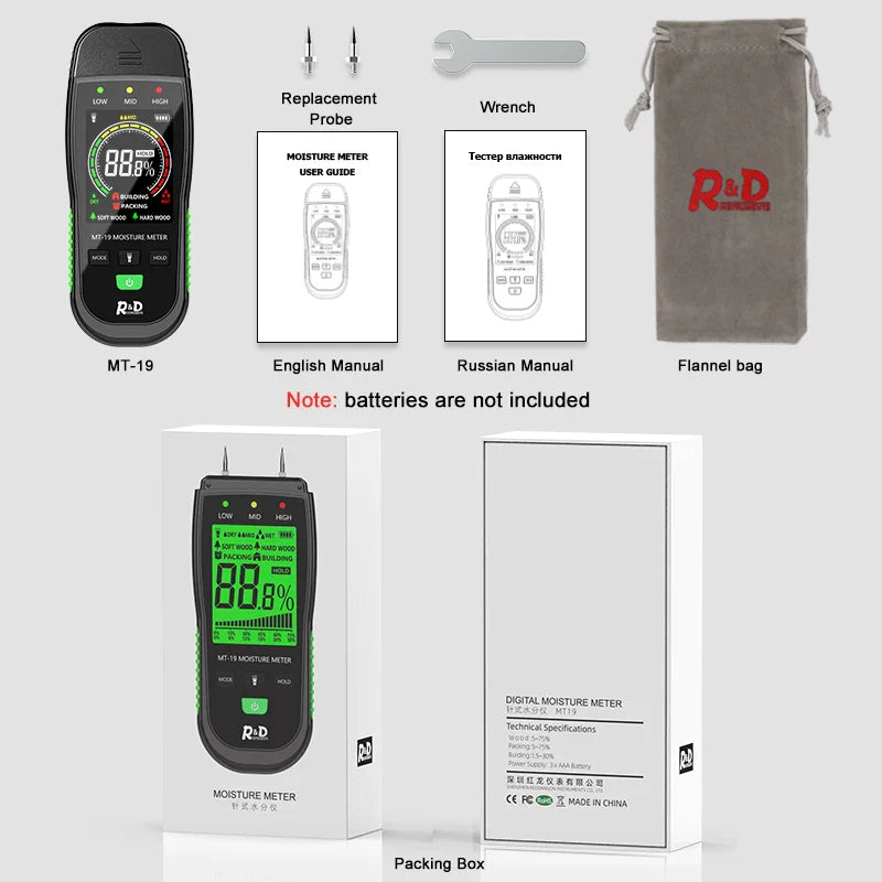 Testeur d’Humidité Électronique pour Béton & Bois