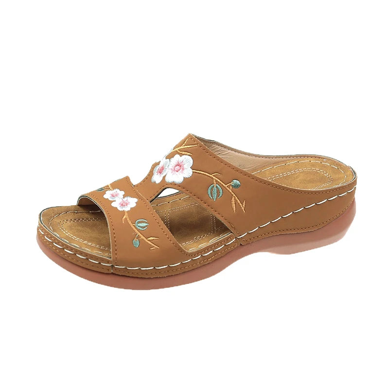 Sandales Mules Orthopédiques à Plateforme Femme – Multi-Brides