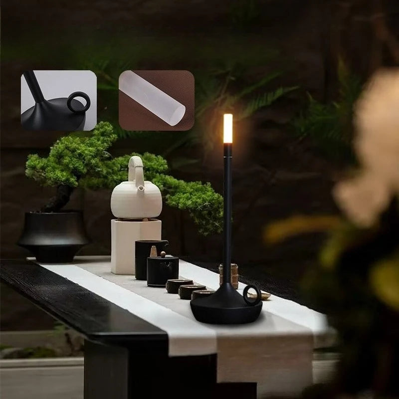 Bougie Cierge LED USB Tactile à Intensité Réglable
