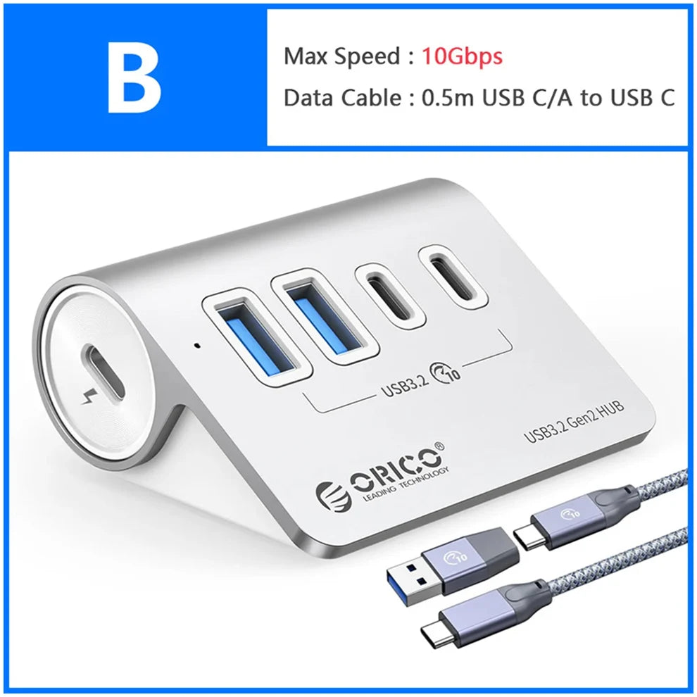 Station Hub USB Multiports 10 Gbps â 4/7 Ports USB, USB-C, SD & TF
