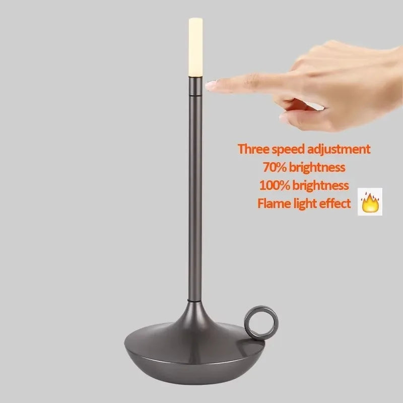 Bougie Cierge LED USB Tactile à Intensité Réglable