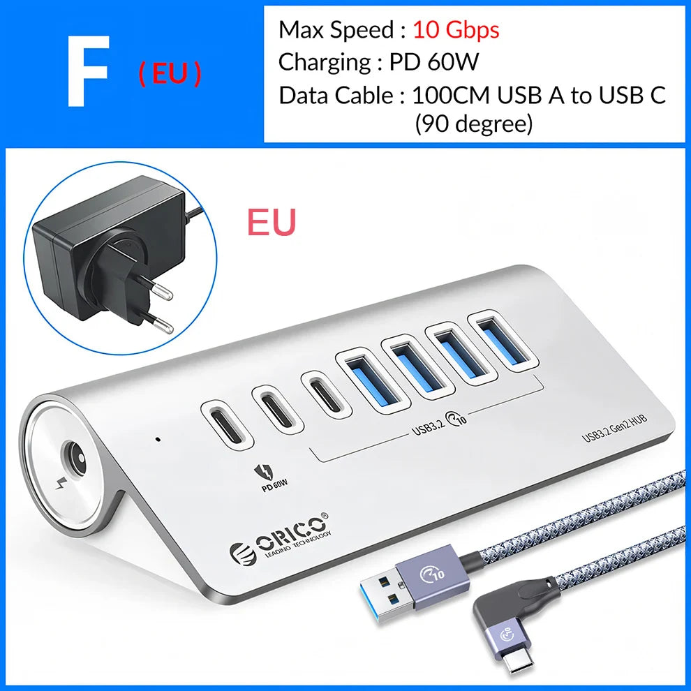 Station Hub USB Multiports 10 Gbps â 4/7 Ports USB, USB-C, SD & TF