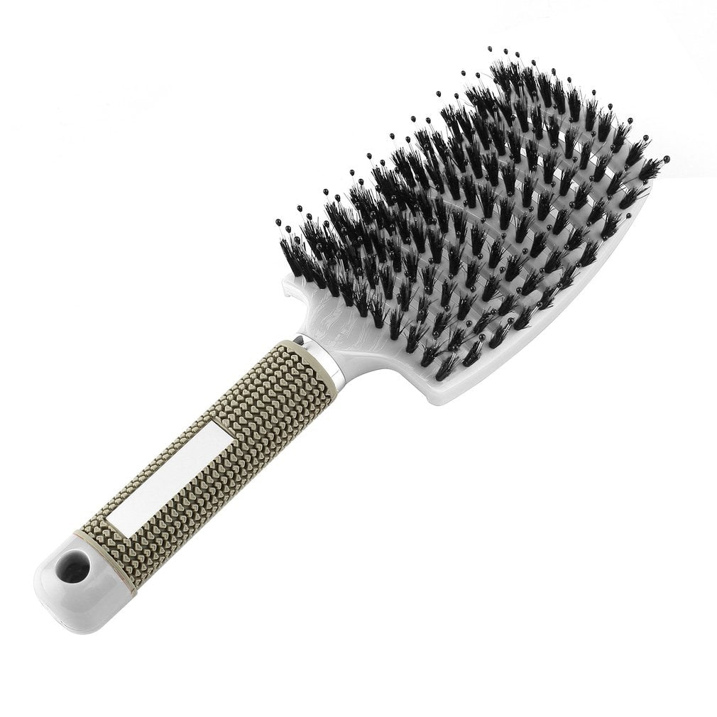 Brosse à cheveux en poils de sanglier - Anti casse