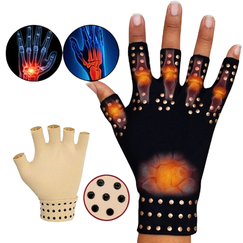 Gants Thérapeutiques Magnétiques Anti-Douleurs Articulaires