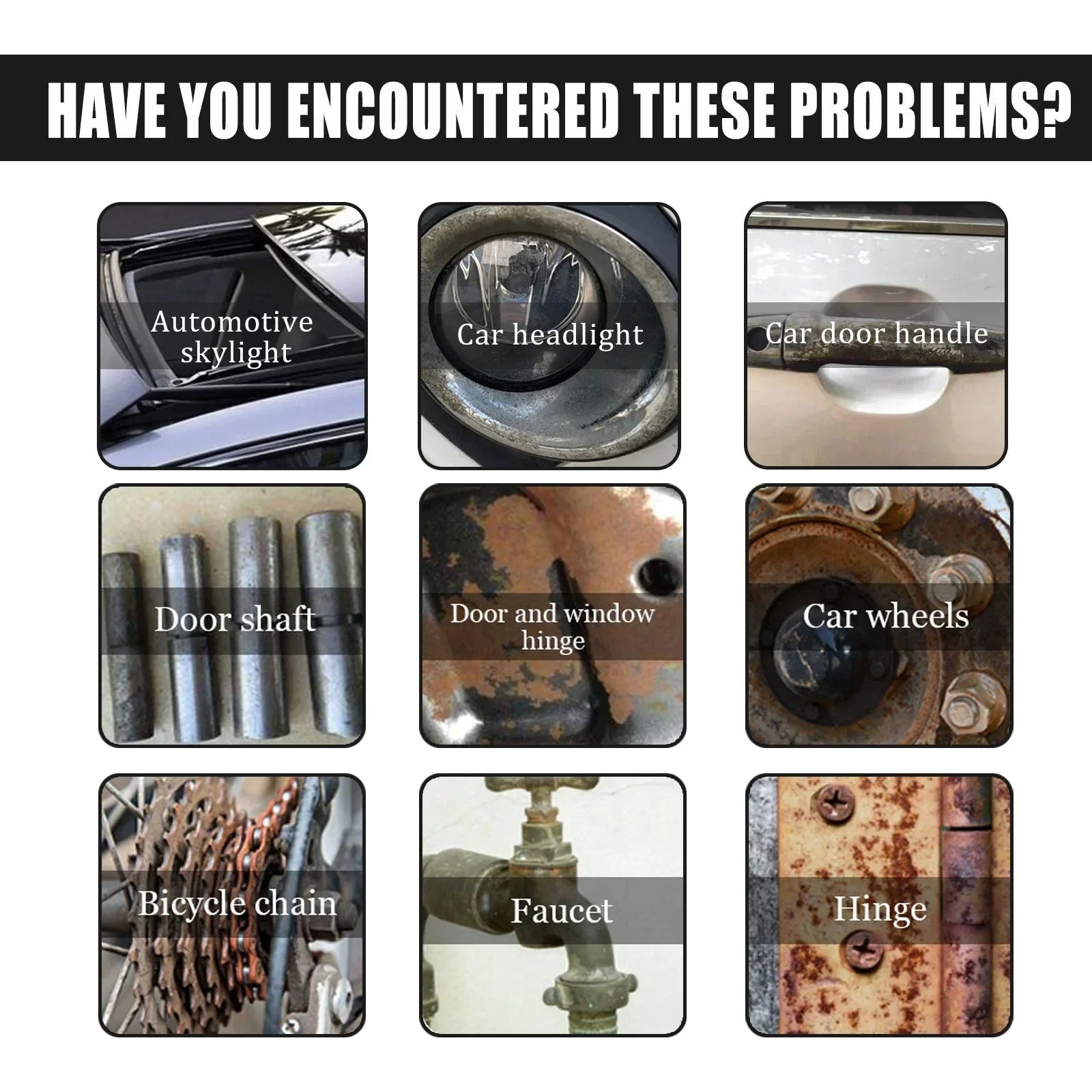 Spray nettoyant et antirouille